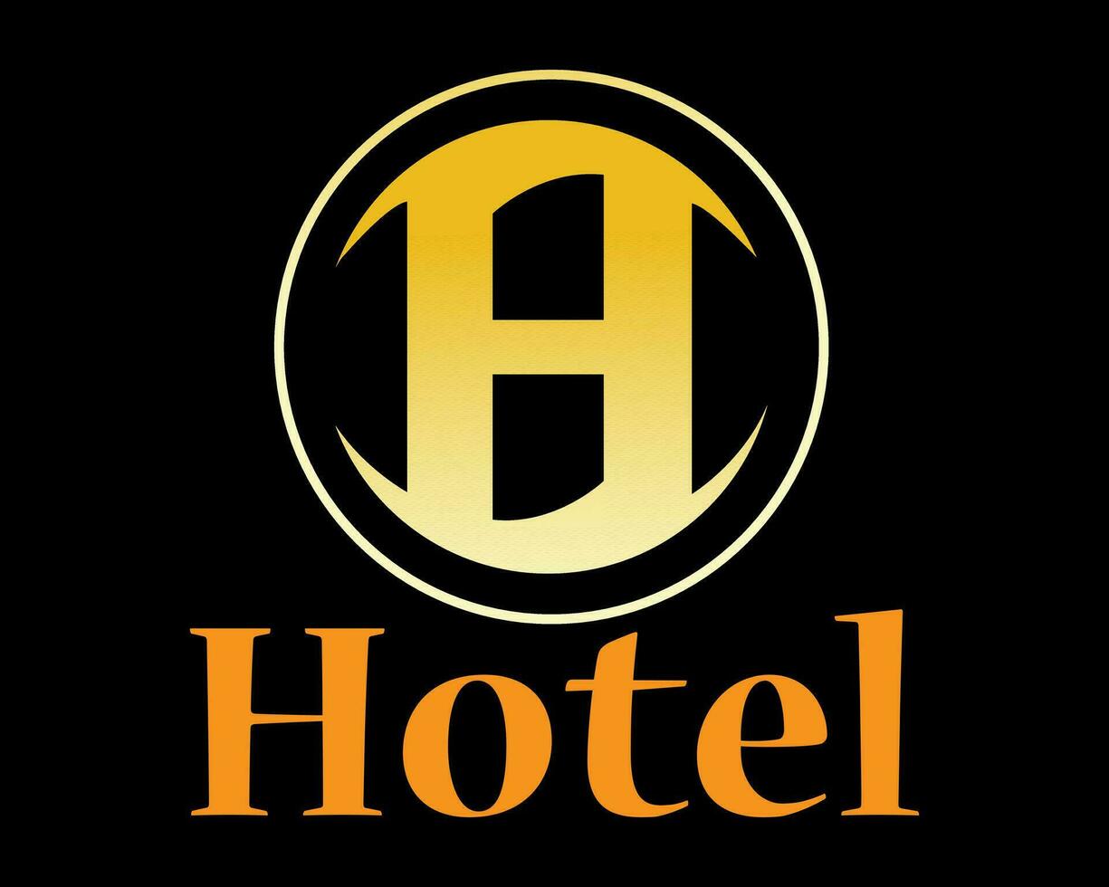 Marke Stil Hotel Logo Vorlage , Etikette . retro Jahrgang, Monogramm, Abzeichen. branding Unternehmen, Marke, , Unternehmen, Identität, Logotyp. sauber und modern vektor