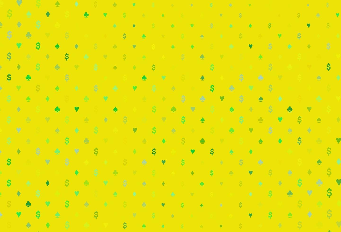 ljusgrön, gul vektoromslag med symboler för spel. vektor