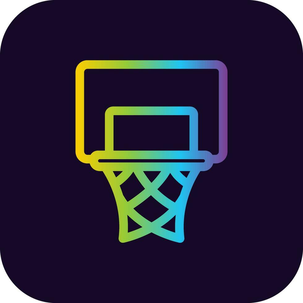 basketboll ring kreativ ikon design vektor
