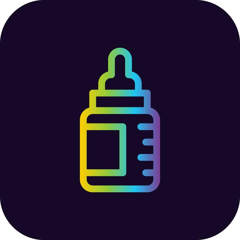 Babyflasche kreatives Icon-Design vektor