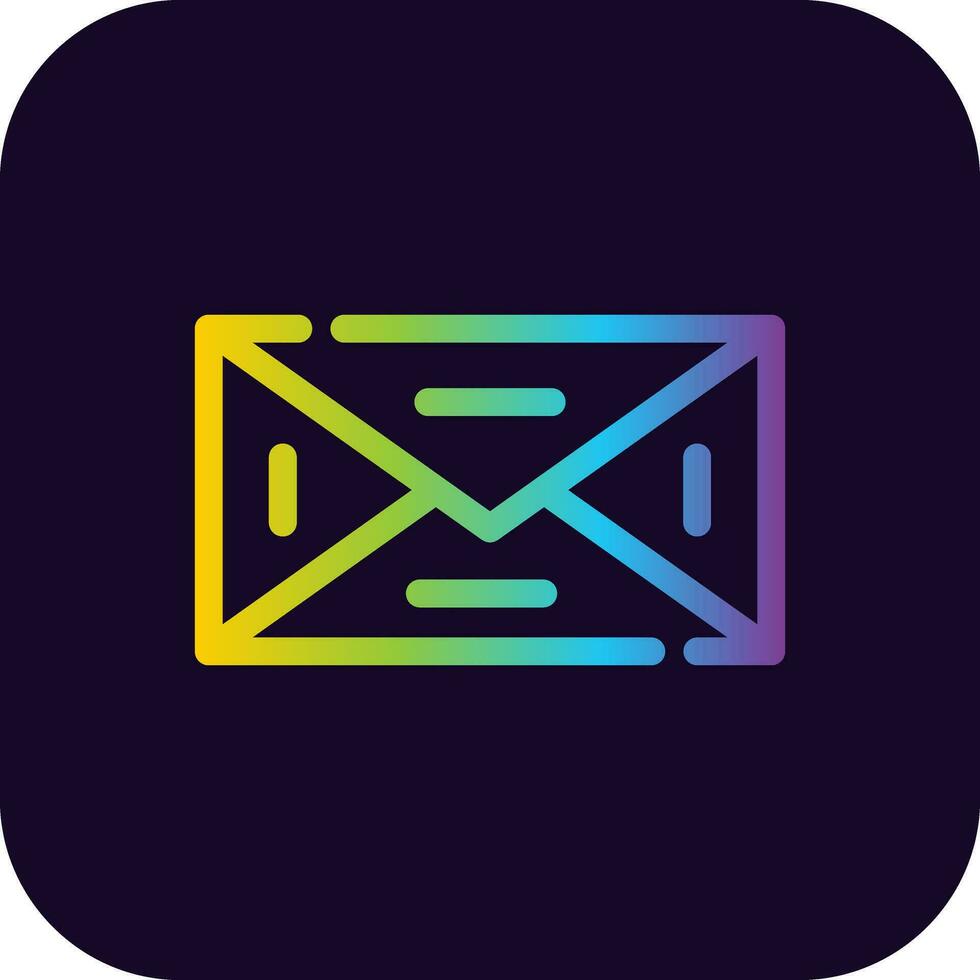 E-Mail kreatives Icon-Design vektor