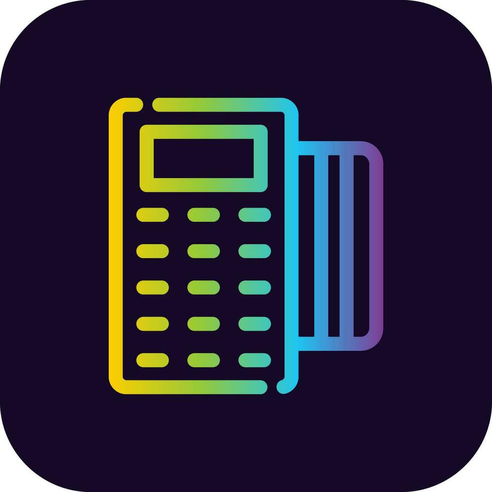 POS-Terminal kreatives Icon-Design vektor