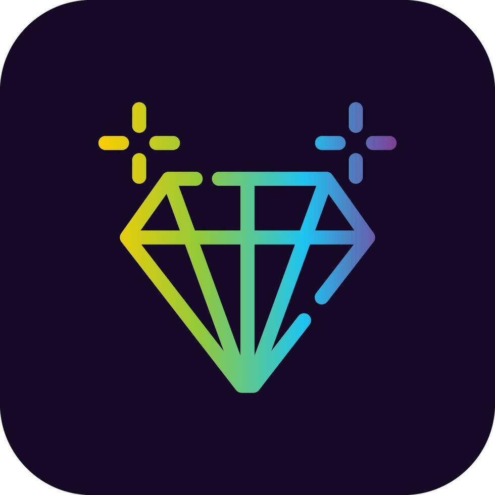 Diamant kreatives Icon-Design vektor