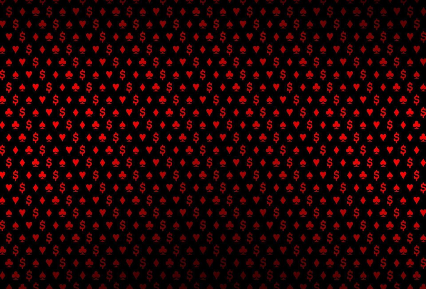 dunkelroter Vektorhintergrund mit Kartenzeichen. vektor