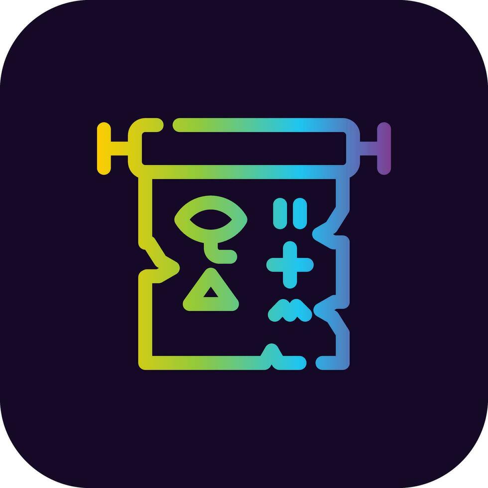 Hieroglyphe kreatives Icon-Design vektor