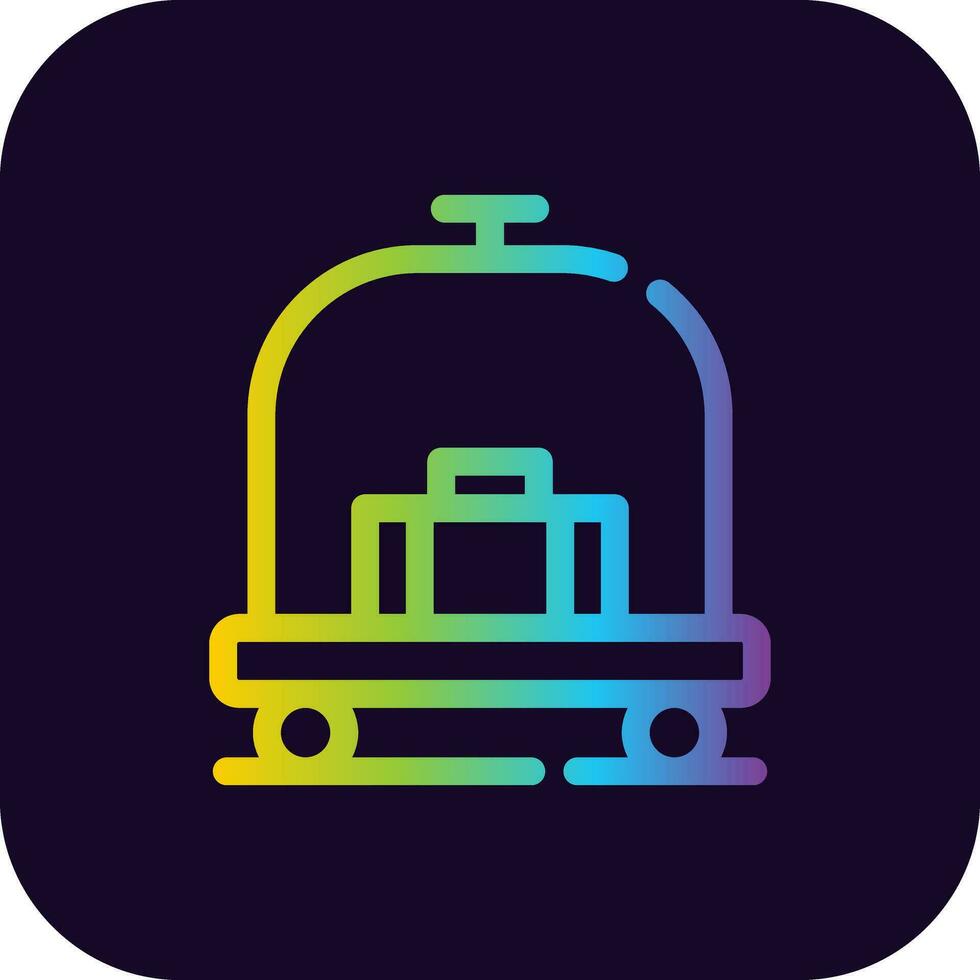 Hotelwagen kreatives Icon-Design vektor