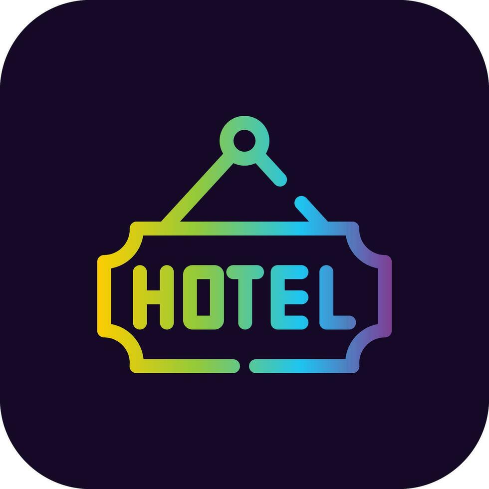 Hotel kreatives Icon-Design vektor