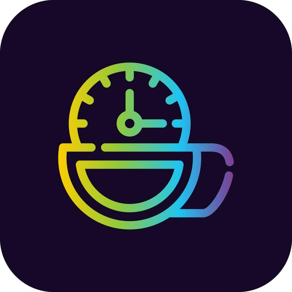 Teezeit kreatives Icon-Design vektor