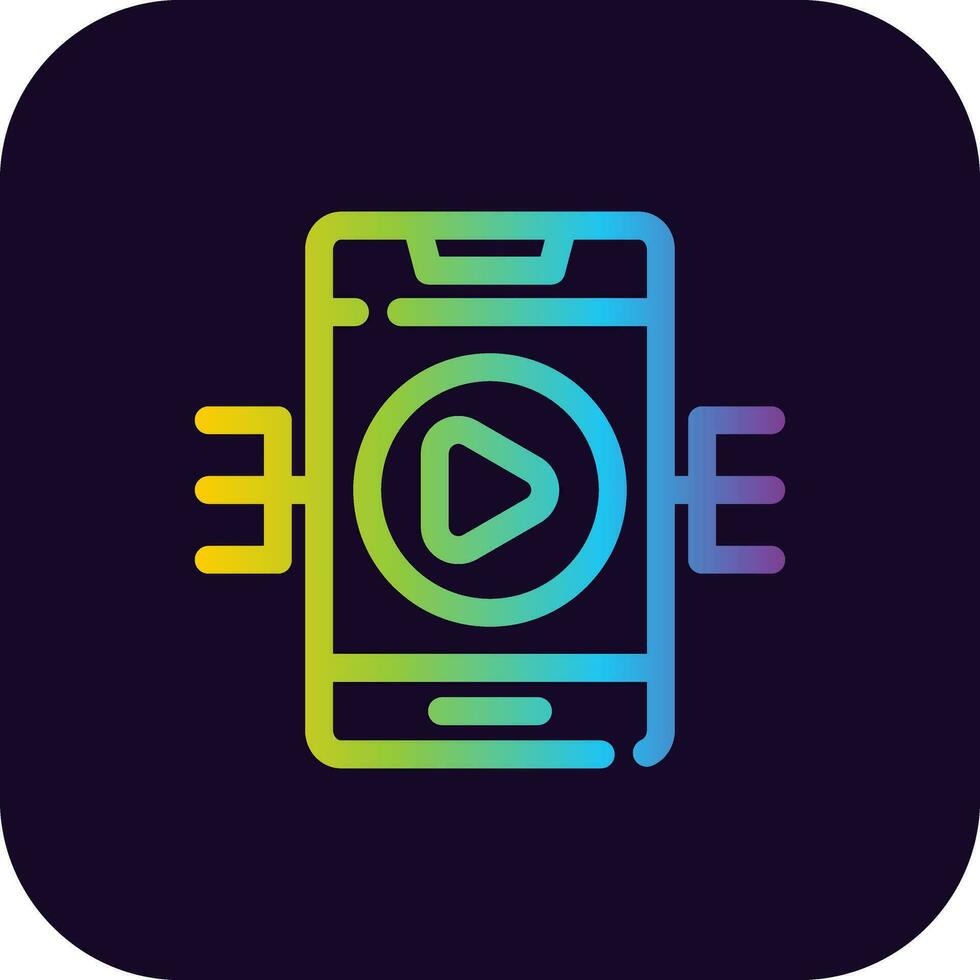 kreatives Icon-Design für Live-Streaming vektor