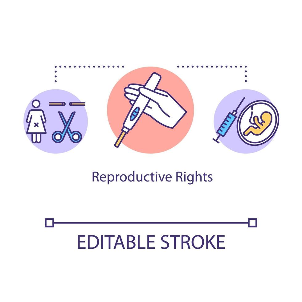 Symbol für das Konzept der reproduktiven Rechte vektor