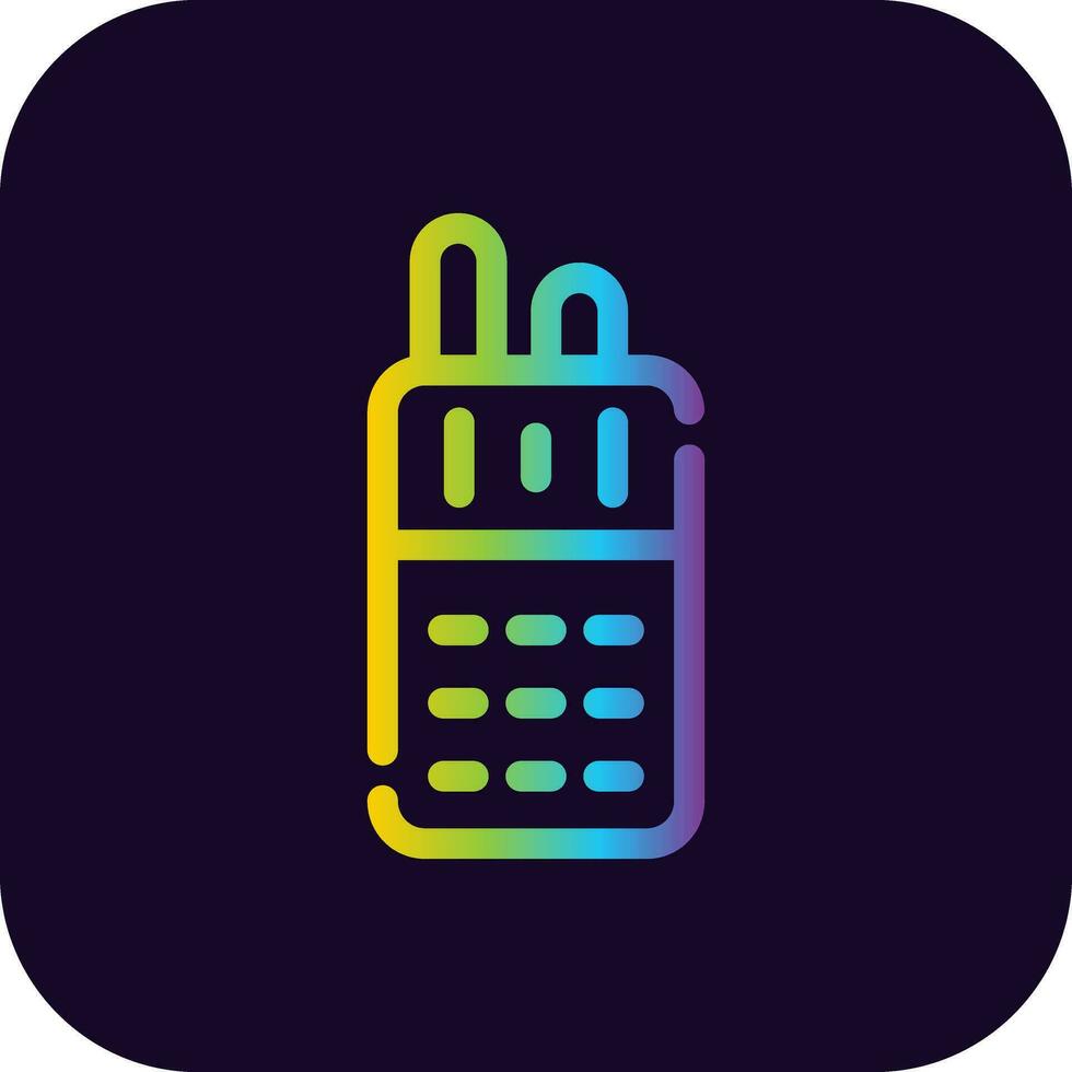 Walkie-Talkie kreatives Icon-Design vektor