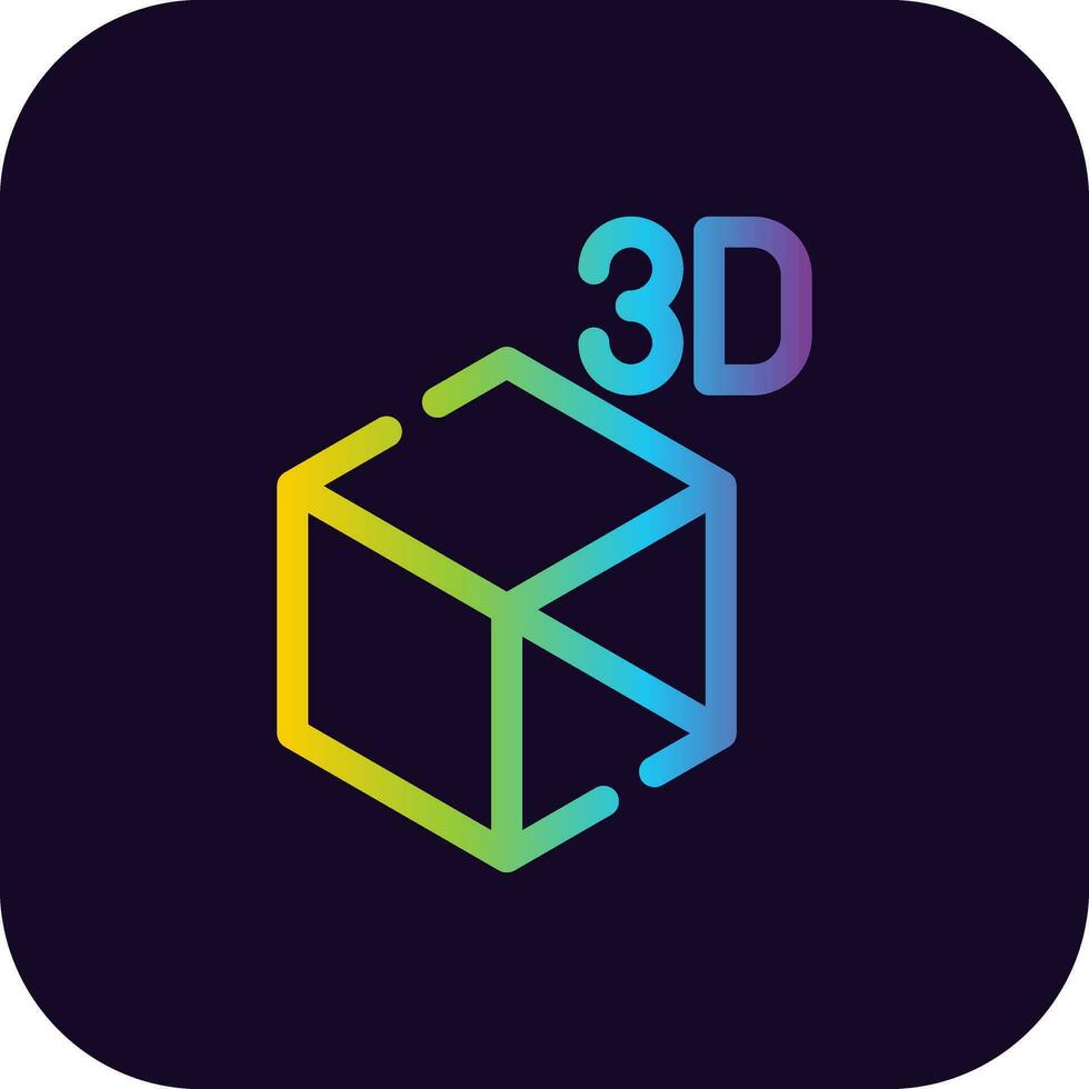 3d Objekt kreativ Symbol Design vektor