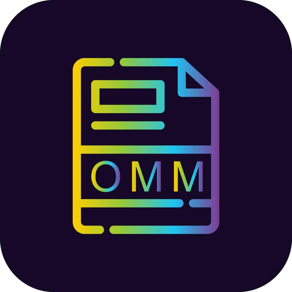 omm kreativ Symbol Design vektor