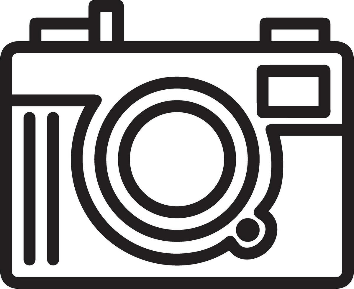 Kamera Fotografie Symbol Symbol Bild Vektor. Illustration von Multimedia fotografisch Linse Grapich Design Bilder vektor