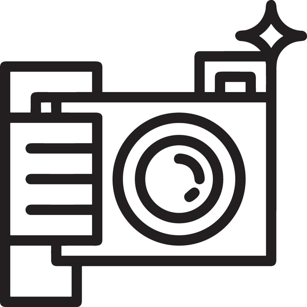 kamera fotografi ikon symbol vektor bild. illustration av multimedia fotografisk lins grafisk design bild