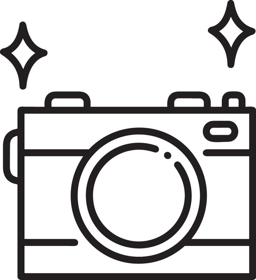 kamera fotografi ikon symbol vektor bild. illustration av multimedia fotografisk lins grafisk design bild