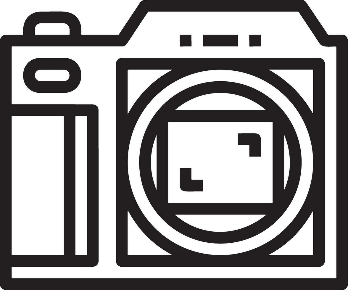 Kamera Fotografie Symbol Symbol Bild Vektor. Illustration von Multimedia fotografisch Linse Grapich Design Bild vektor