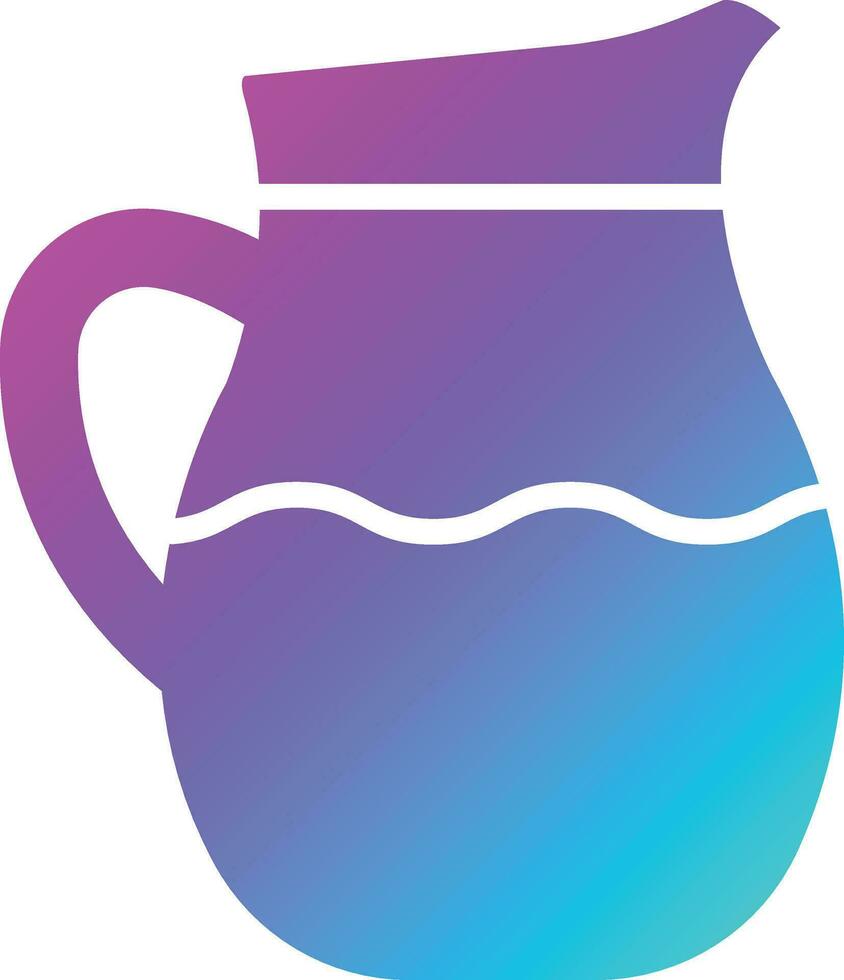 Wasserkrug-Vektor-Icon-Design-Illustration vektor