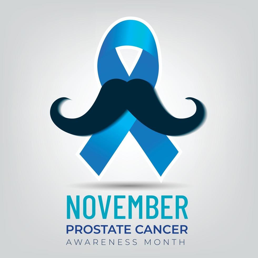 Kein Rasur-Awareness-Monat für Prostatakrebs-Banner. vektor