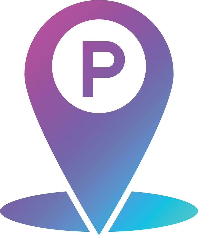 Parkplatz-Vektor-Icon-Design-Illustration vektor