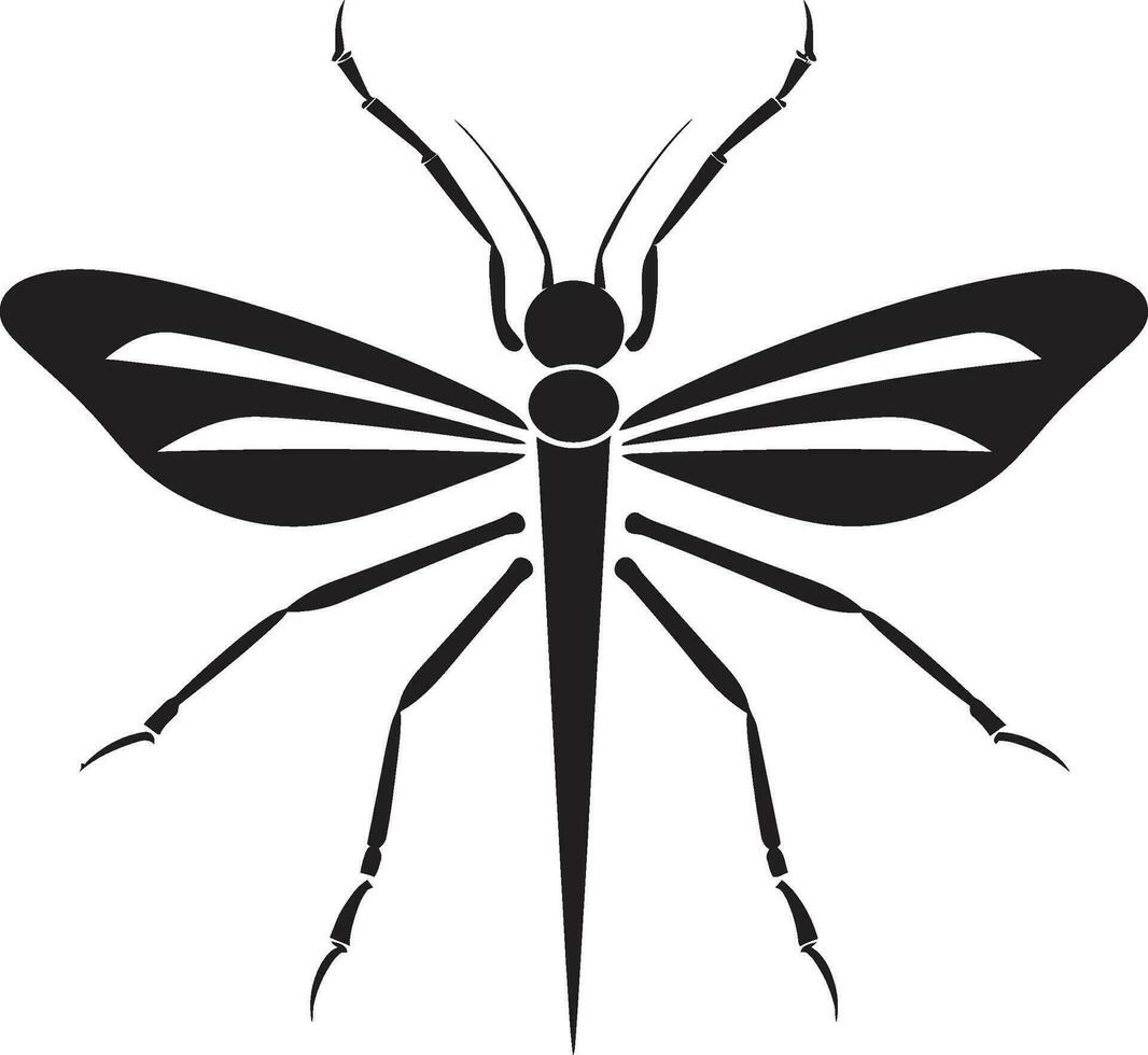 Stock Insekt Glyphe Design Vektor Fehler Abzeichen