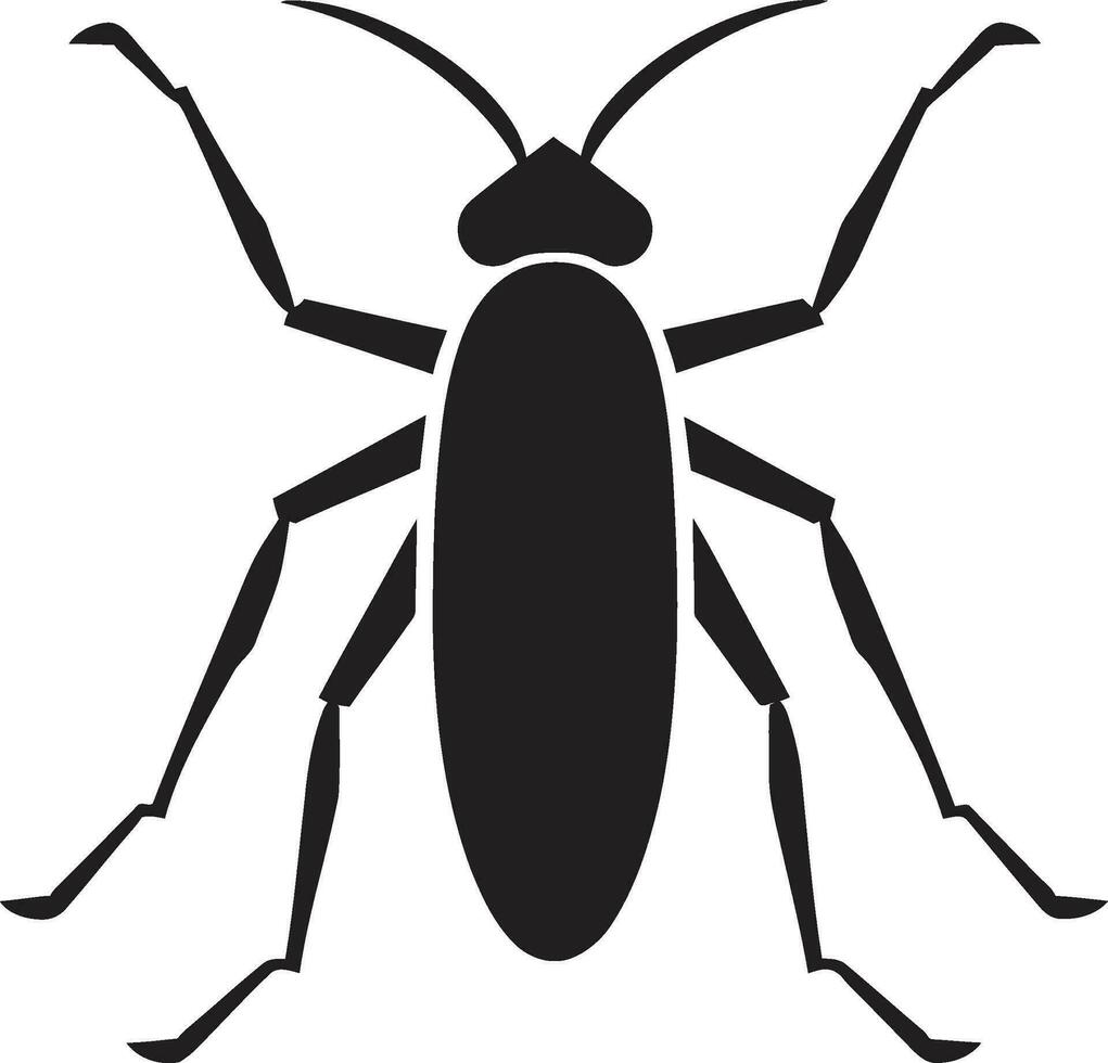 rena och enkel insekt emblem fängslande pinne insekt konst vektor
