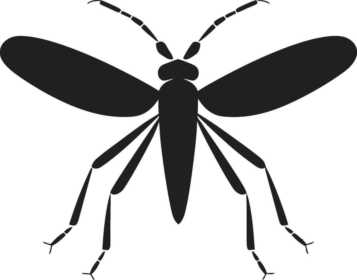 minimalistisk insekt illustration eleganta pinne insekt ikon vektor