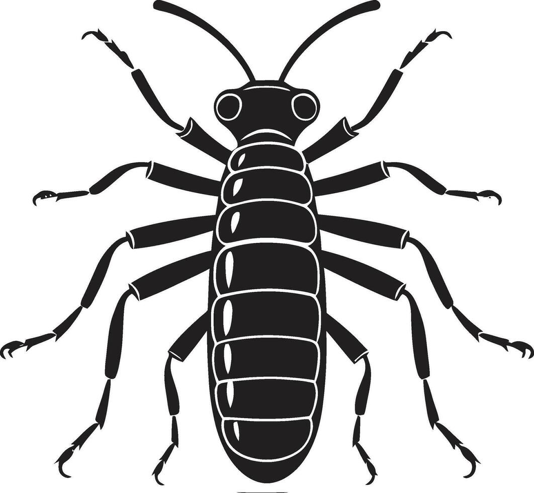 avgrund termit logotyp svart termit vektor