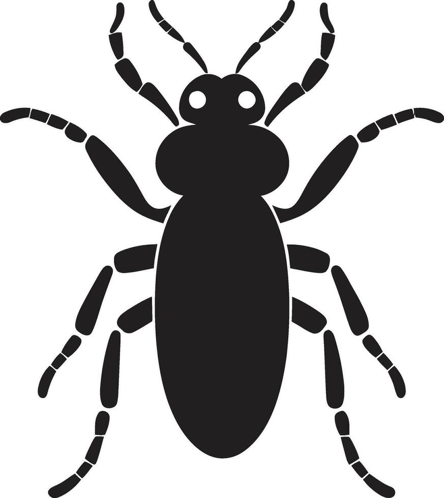 Termiten im Vektor bilden Insekt Kolonie Emblem Design