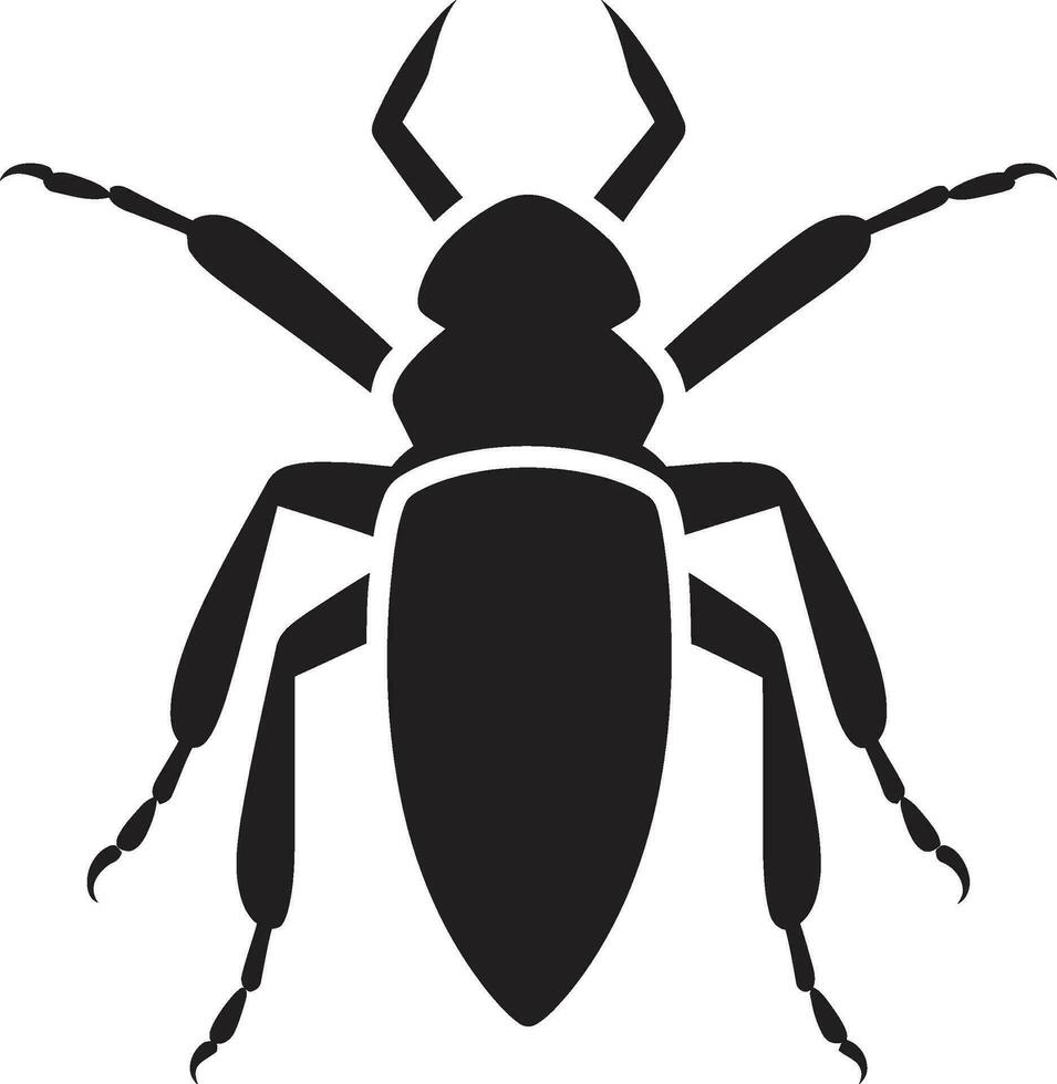 vektor insekt koloni emblem trä- inkräktare logotyp