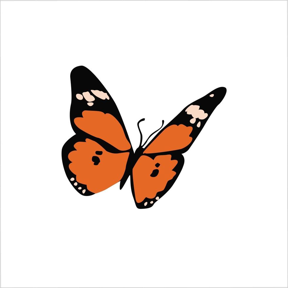 Schmetterling Farbe Clipart Vektor-Illustration Design vektor