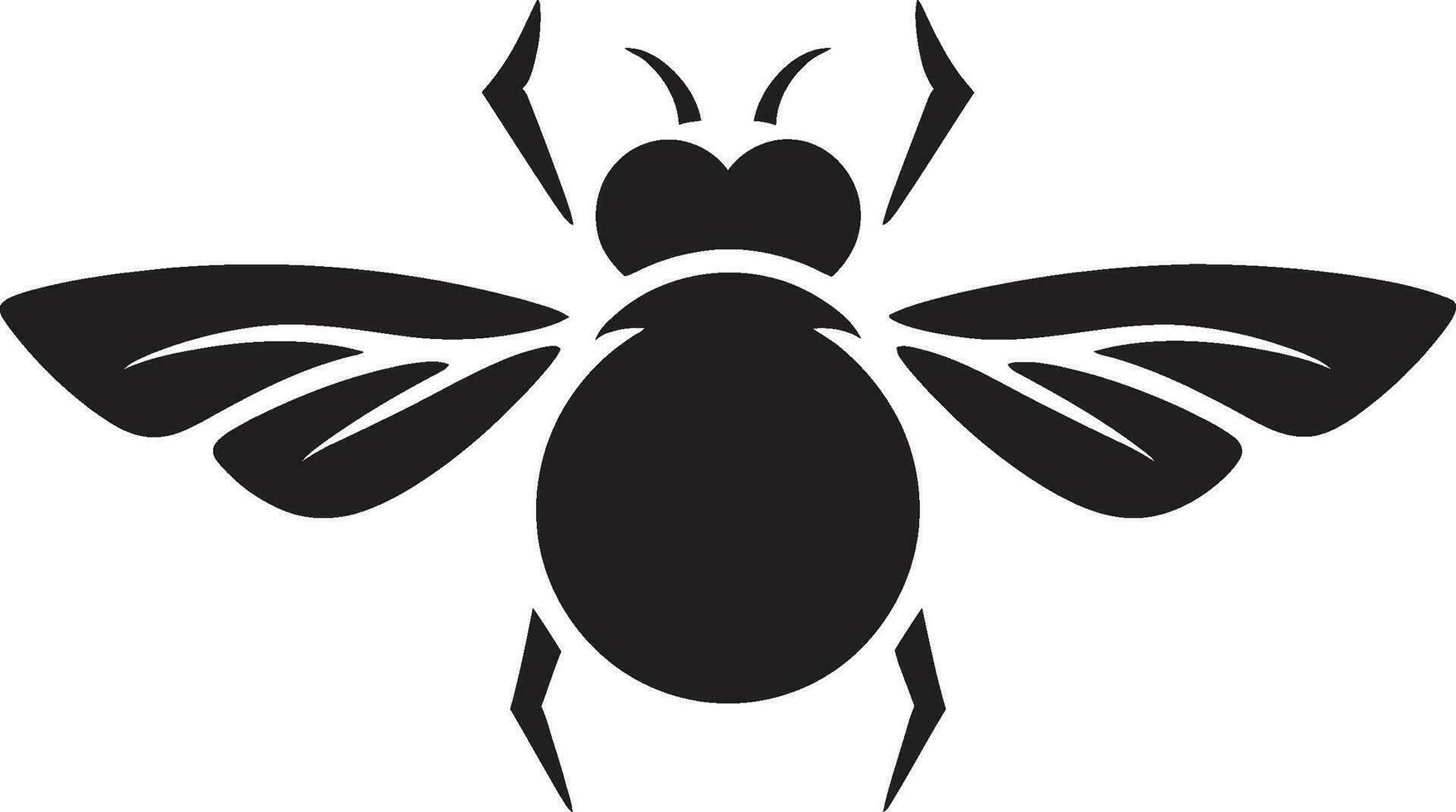schwarz Vektor Fehler Abzeichen Insekt Befall Insignien
