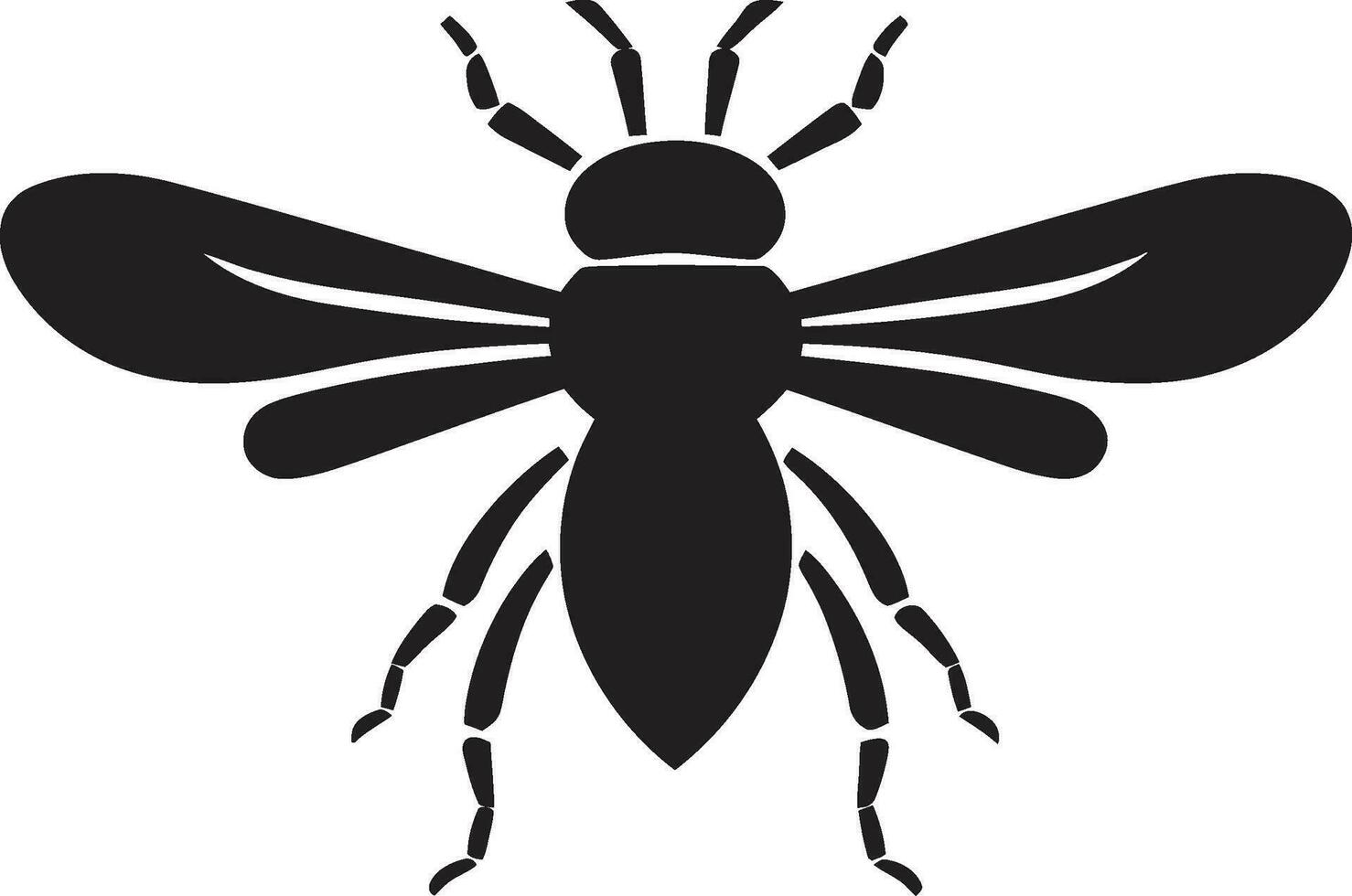 Onyx geflügelt Behörde Kamm heimlich Insekt Monarch Symbol vektor