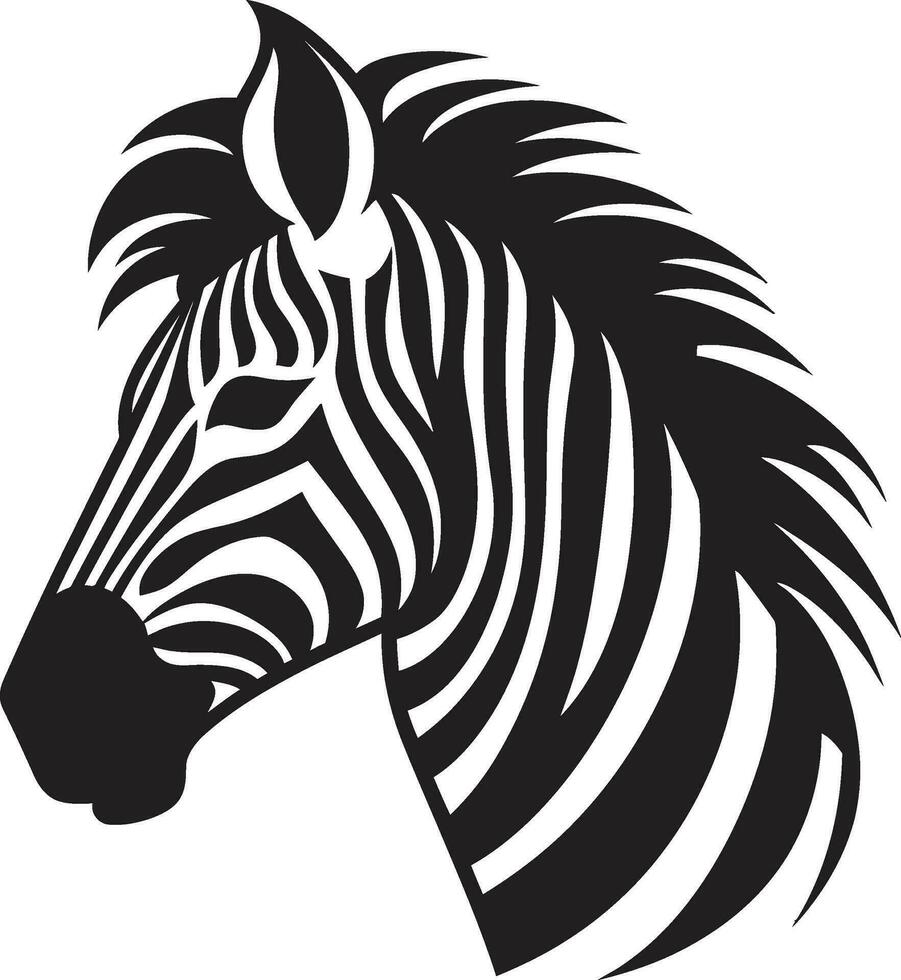 das anmutig Wildnis Symbol herumstreifen Zebra Kennzeichen vektor