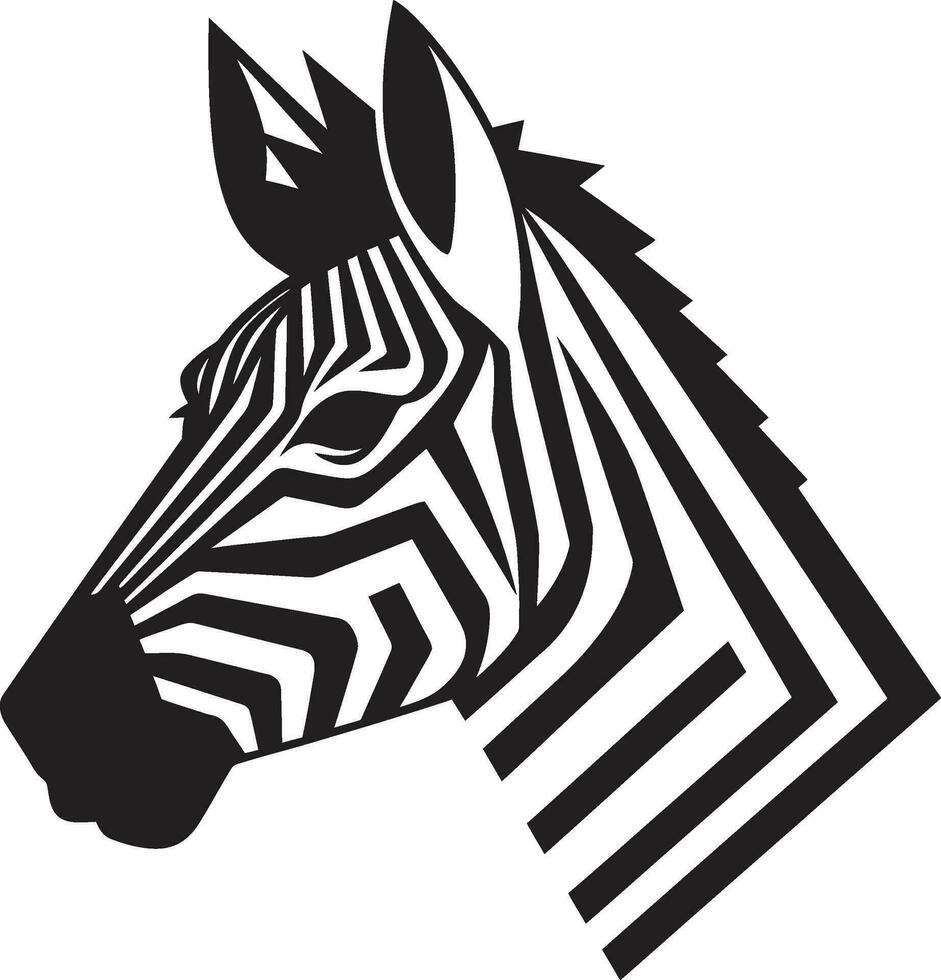 Leise Streifen von Schönheit Insignien Zebras Regal Safari Kennzeichen vektor