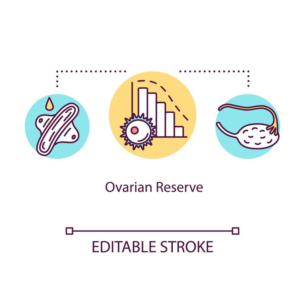 Symbol für das Konzept der Eierstockreserve vektor