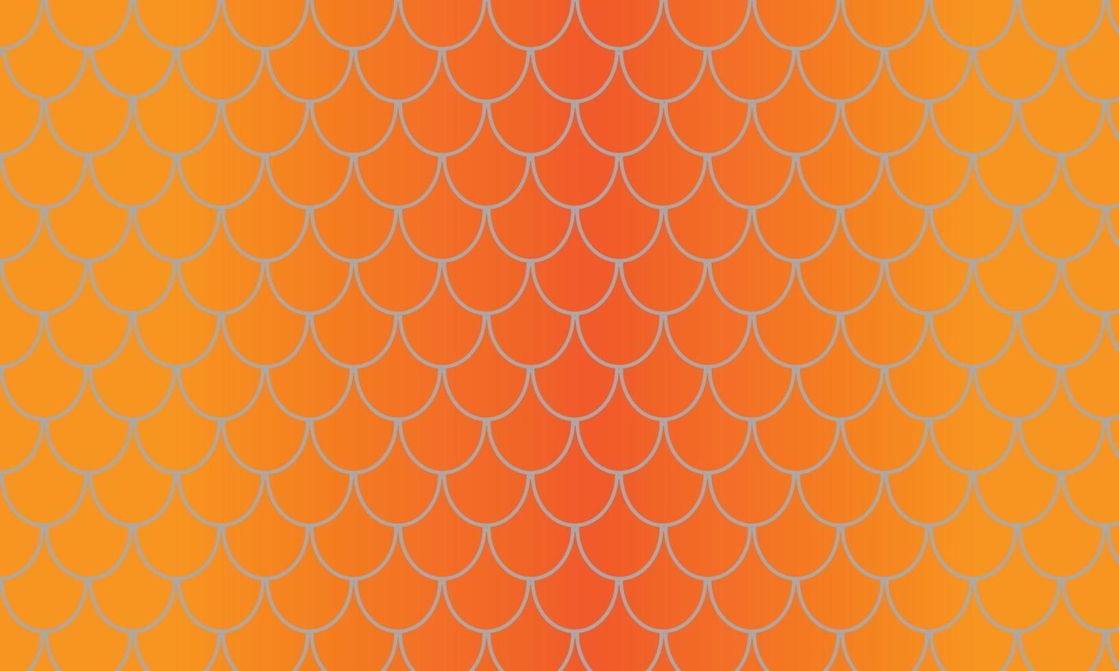 nahtloser Hintergrund mit orangefarbenen Fischschuppen vektor