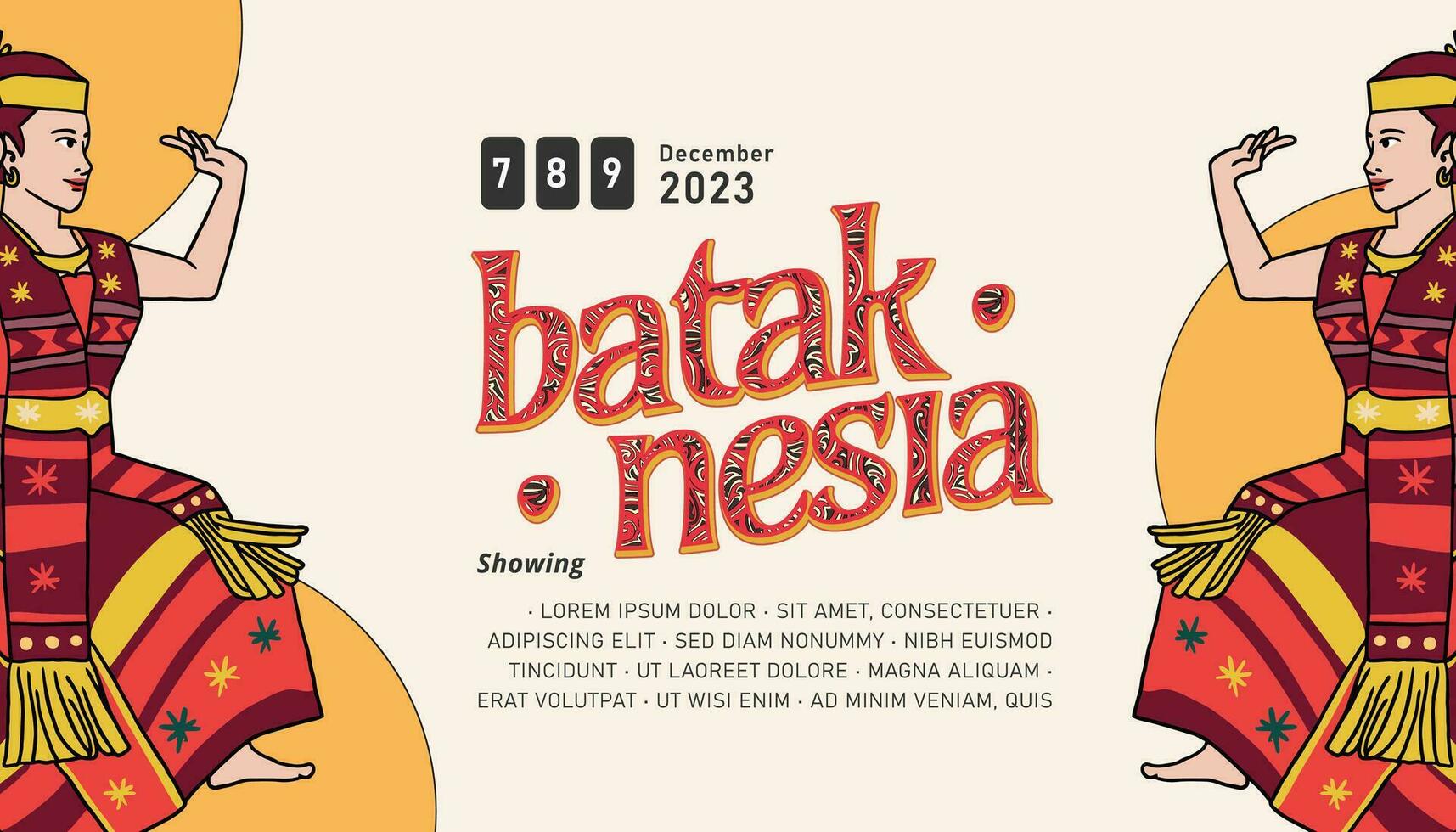 batak illustration design layout mall bakgrund vektor