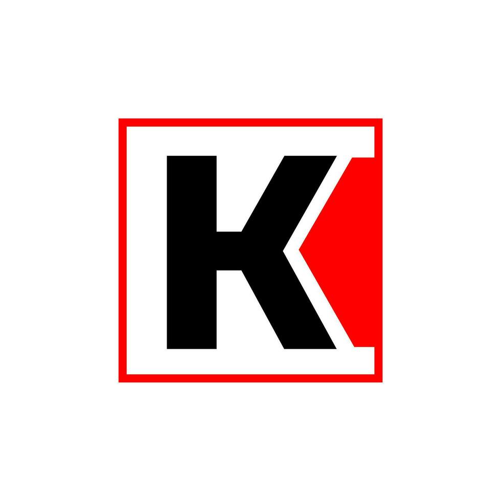 k Marke Name Vektor Illustration Symbol.