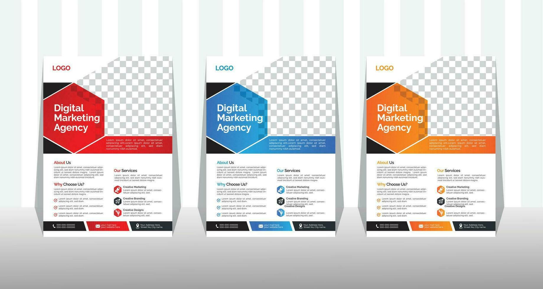 korporativ Geschäft Flyer und Broschüre Startseite Design Layout Hintergrund mit drei Farben planen, Vektor Vorlage im a4 Größe.