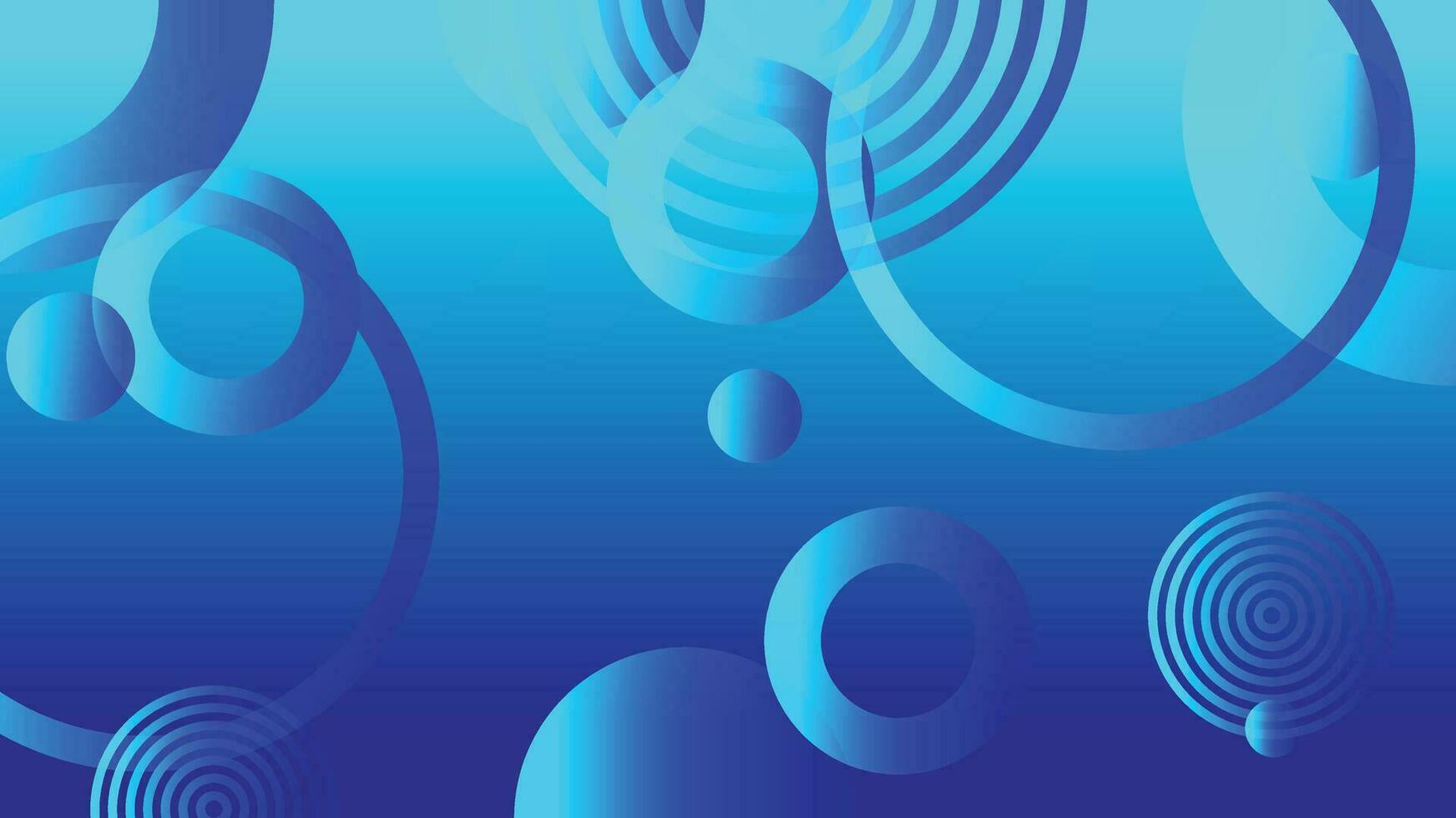 Blau abstrakt Kreis Gradient modern Grafik Hintergrund vektor