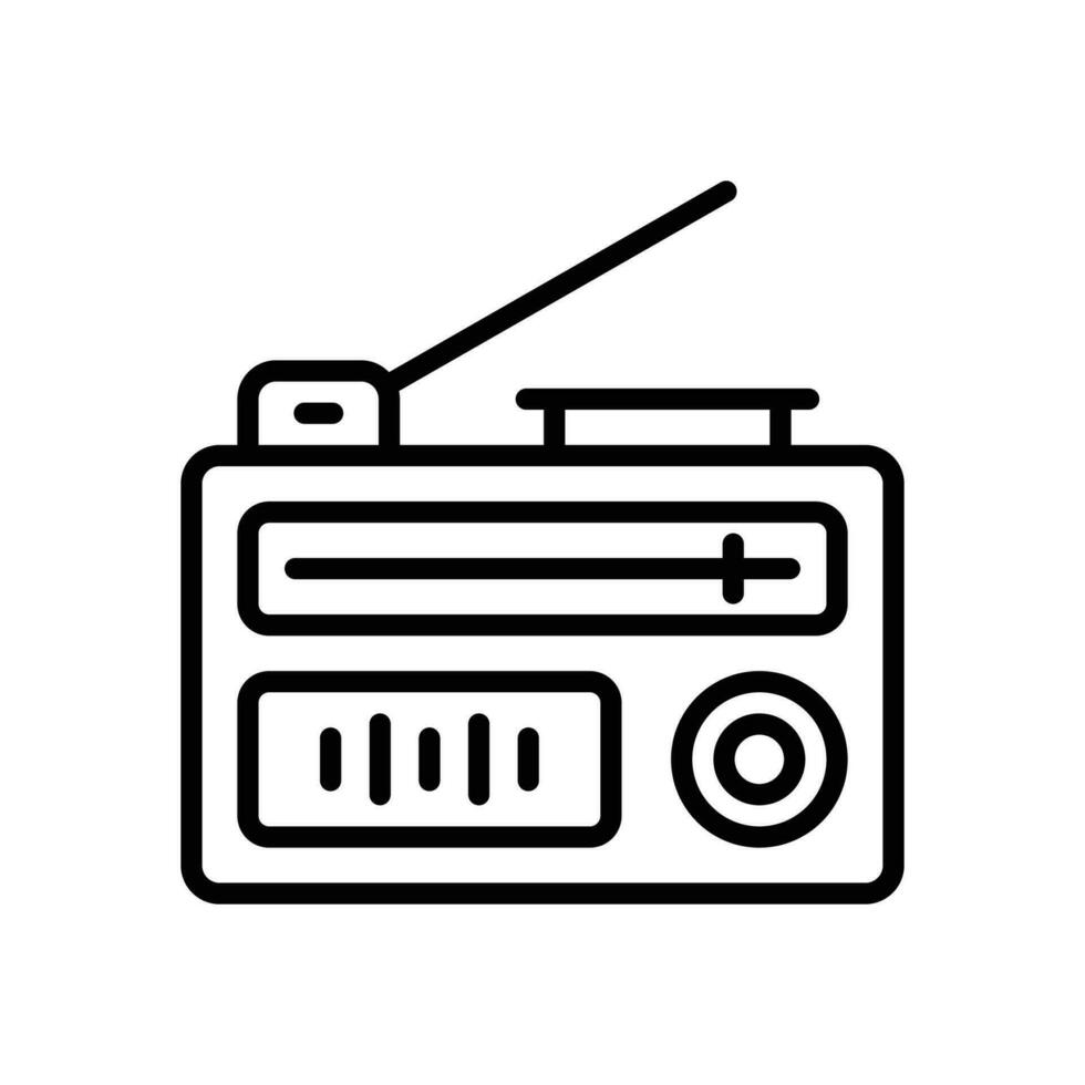 Radio Linie Symbol. Vektor Symbol zum Ihre Webseite, Handy, Mobiltelefon, Präsentation, und Logo Design.