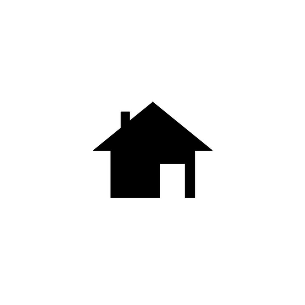 hus ikon Hem tecken platt enkel vektor