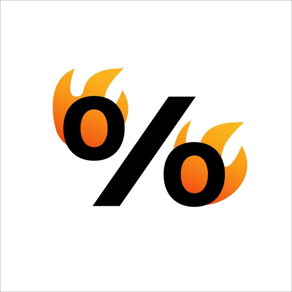 varm procent rabatt. brand vinst försäljning vektor