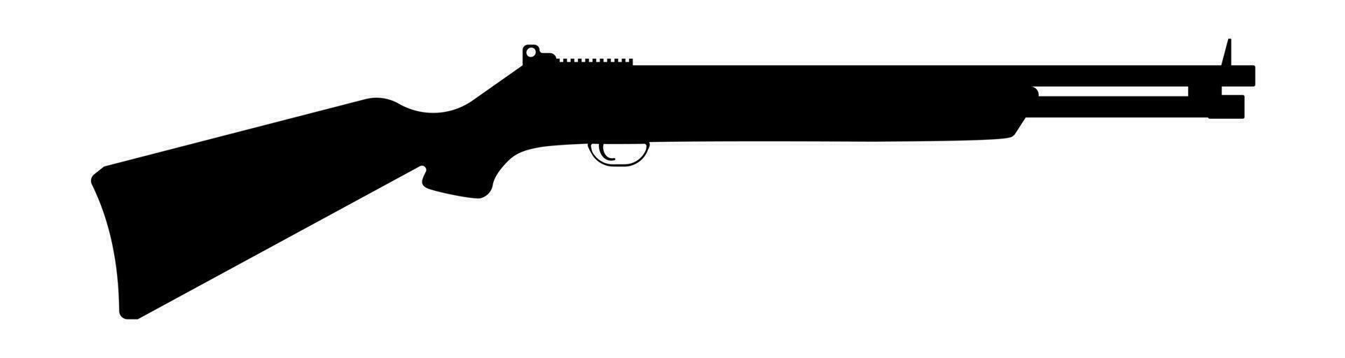 Pumpe Schrotflinte. Gewehr zum Militär- und Jagd Situationen mit groß Kaliber Munition und Vektor Schuss