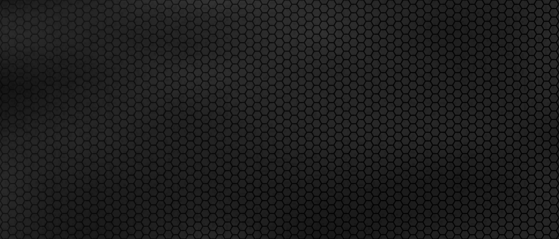 dunkel Hexagon Metall Hintergrund abstrakt Vektor schwarz Hintergrund