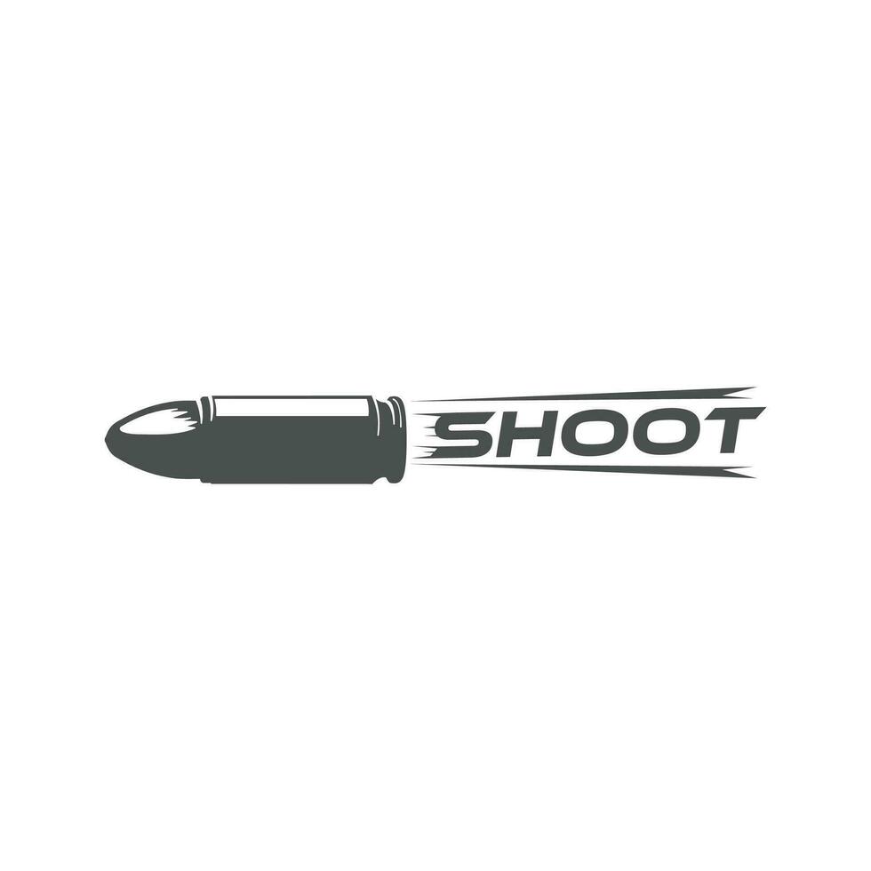 snabb hastighet guns kula skjuta vektor illustration