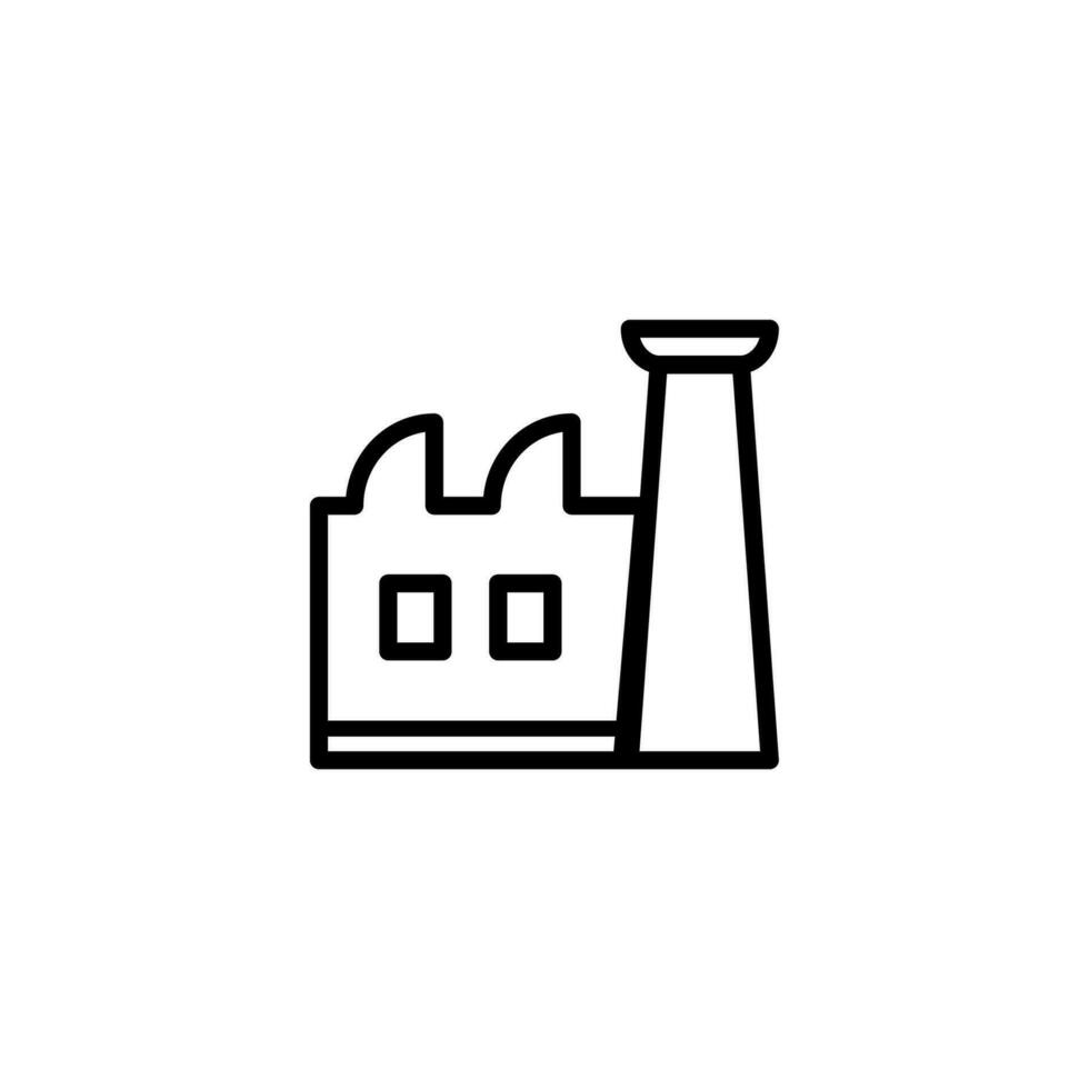 Fabrik Symbol Vektor Illustration Logo Vorlage