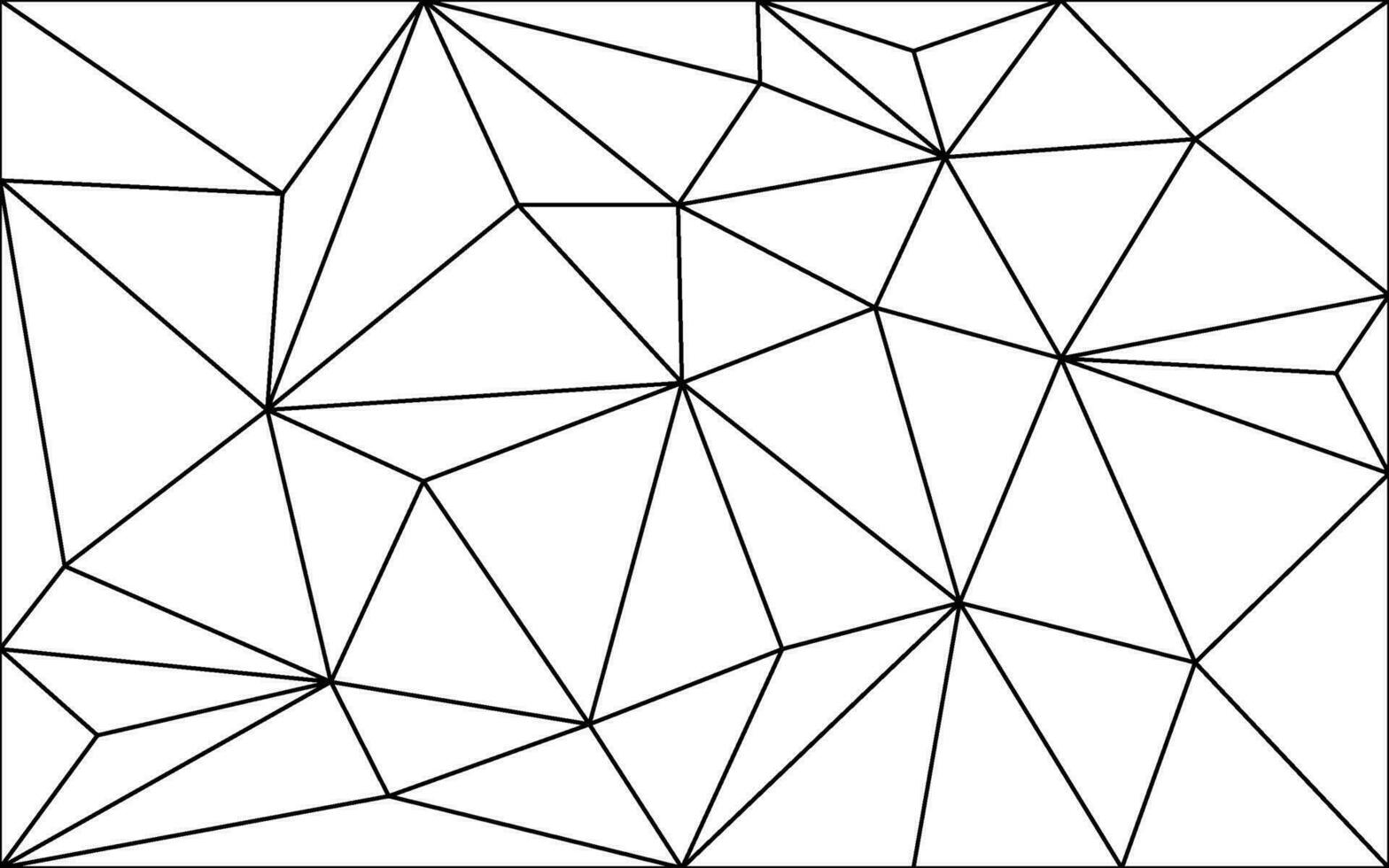 svartvit kristall maska bakgrund. polygon design med trogen strukturera och låg poly geometrisk rader för digital vektor presentation