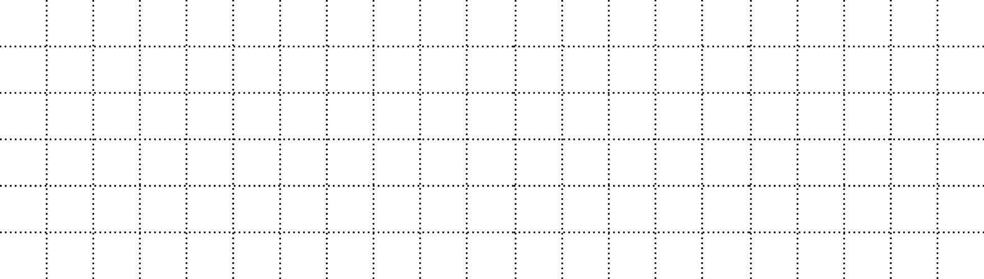 geometrisch Quadrate Gitter Hintergrund. Zeichnung leer Weiß Vorlage mit schwarz Linien zum Abfassung und technisch Design mit Millimeter Vektor Markierungen